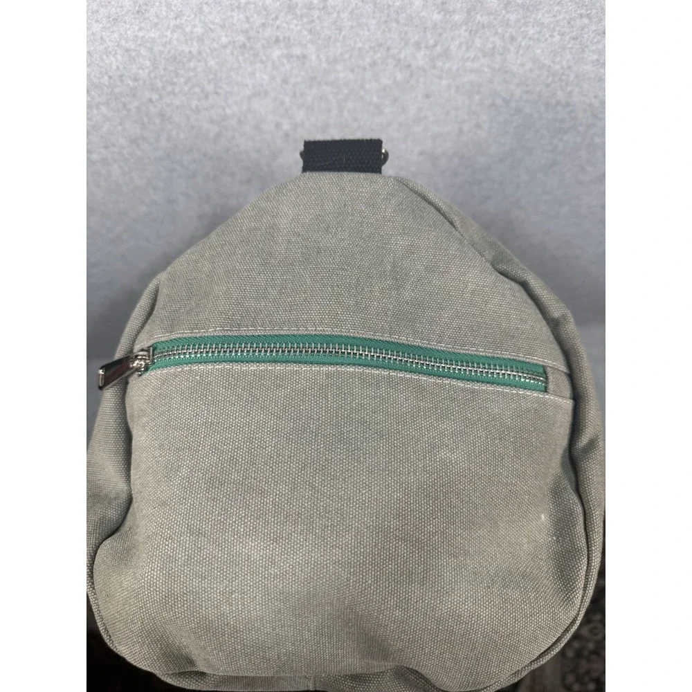 Stranger Things Hawkins High School Duffle Bag TV Show Preowned Flaws Gray Green
